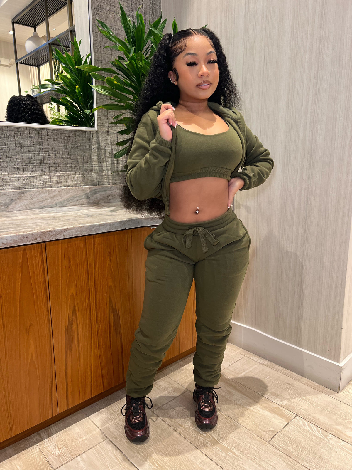 Basix Olive 3 Piece Set