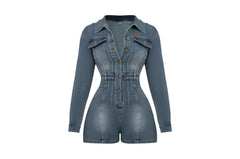 Denim Romper