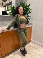 Basix Olive 3 Piece Set