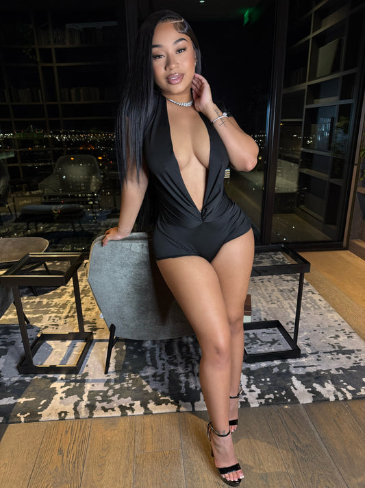 Deep V Romper
