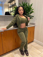 Basix Olive 3 Piece Set