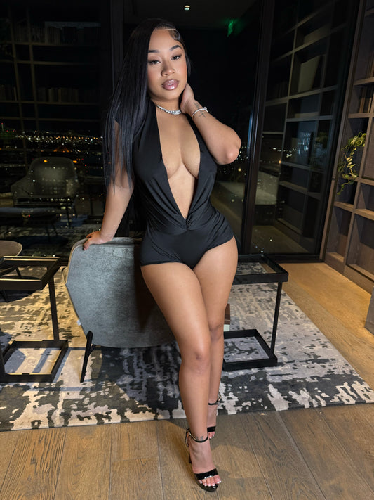 Deep V Romper